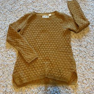 Field flower XS mustard sweater